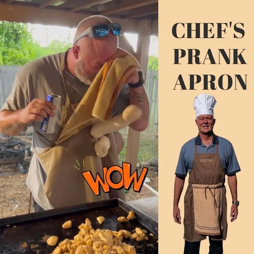 Men creative prank - creative, aprons