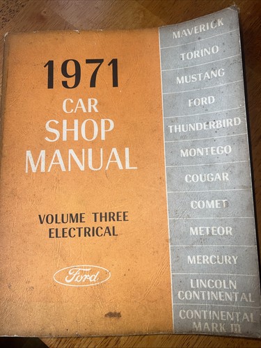 1971 ford car - ford, manual