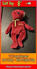 TY I Love Harrods Red Teddy