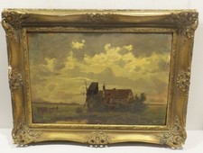 Old oil painting "Romantic