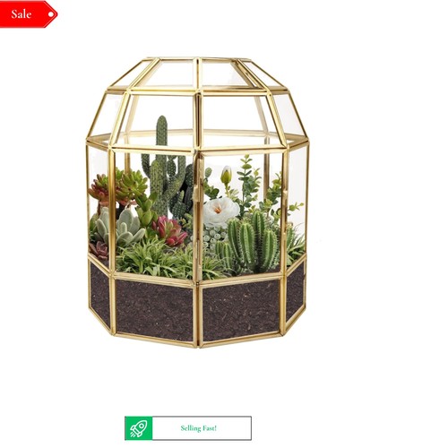 Large vintage glass geometric - large,