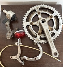 Vintage Bike Bicycle Parts Silstar Crankset Dynamo Brake Restoration