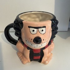 RARE Thomas & Co. Dennis The Menace Gnasher Character Cup mug chip on foot