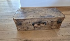 Antique Leather 1940's Suitcase 