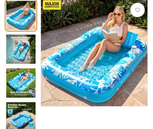 Inflatable pool tanning - pool,