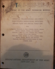 TM9-2330-213-14 1 1/2 Ton Trailer M103A1 M104 M106 M488 Repair Maintenance book