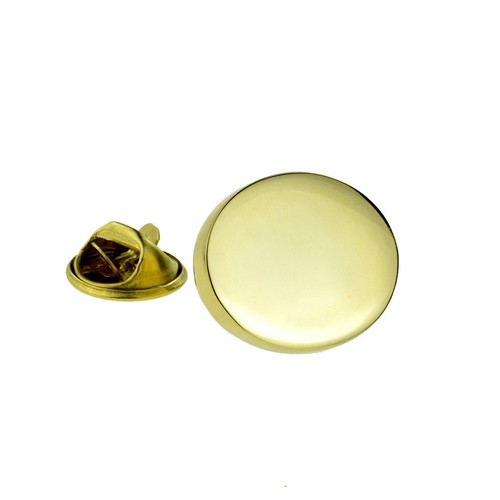 Plain gold plated oval - plain, pin