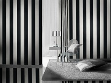 WALLPAPER BLACK WHITE STRIPE