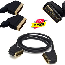 1m Scart Cable 21 Pin Video