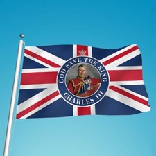 King Charles Union Jack Flag