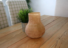 Large Glass Vase Tangerine Colour | Brand New & Boxed | CLEARANCE