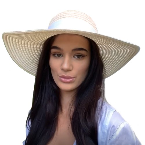 Wide brimmed straw hat - hat, summer