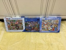3, 1000 piece jigsaw puzzles