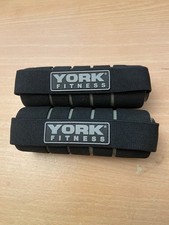2x 1kg York Fitness Mini Hand Weights, Softgrip, Dumbbells, Black, Grey, boxed