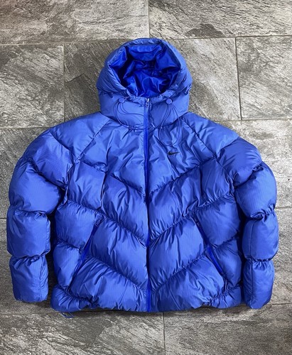 Nike blue puffer jacket - blue,