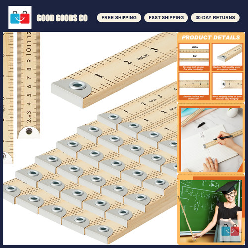 Pcs wooden yardstick - pcs,