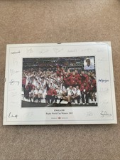 Authentic Fully Signed Historic England 2003 Rugby World Cup Winning Squad