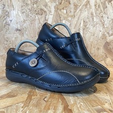Clarks Un Loop Black Leather