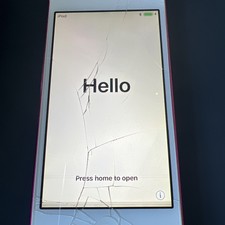 Apple iPod Touch 6th Generation Pink Model A1574 32GB - cracked screen 