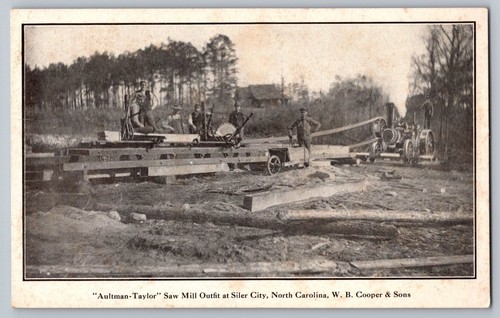 Antique postcard siler city - siler,