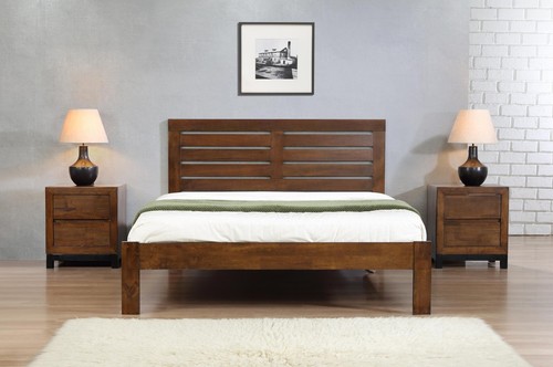 Rustic oak bed 3ft single - oak,