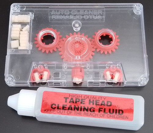 Cassette tape head cleaner - tape,