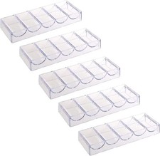 POFET 5pcs Acrylic Poker Chips