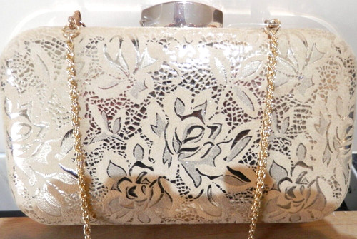 Women gold embossed faux - women's,