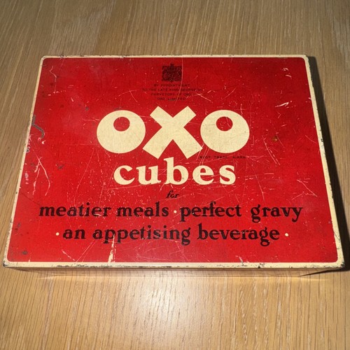 Vintage oxo cube - oxo, tin