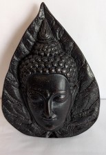 Black Resin Buddha Wall