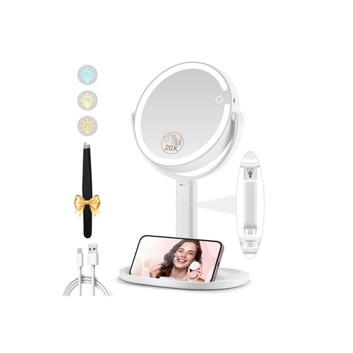 Magnifying mirror with - magnifying,