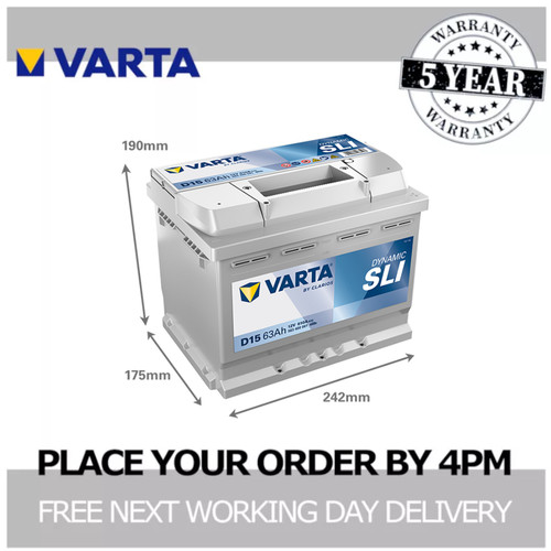 D15 car battery 12v varta - d15,