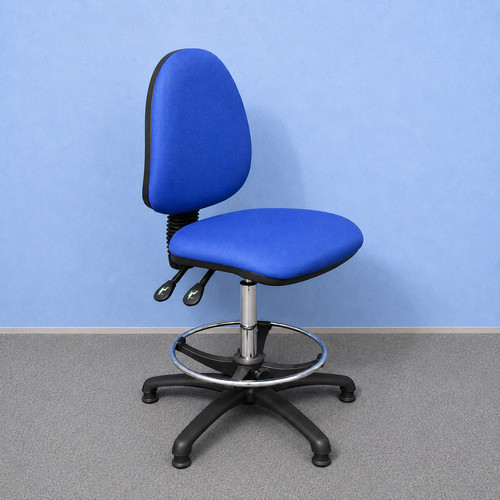 Blue high back draughtsman - blue,