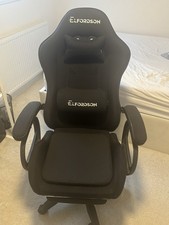 Racing Gaming Chair for adults with Footrest and Massage Lumbar Pillow,