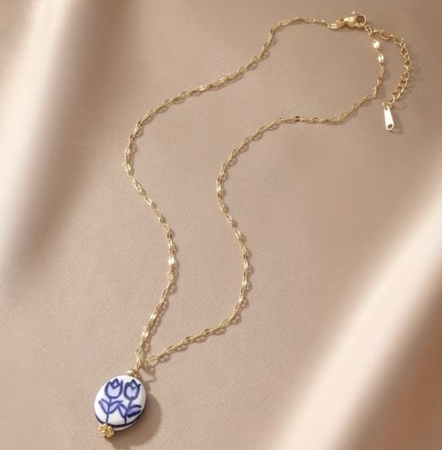 Elegant porcelain pendant - porcelain,