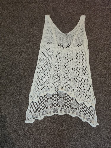 Soft white crochet knitted - white,