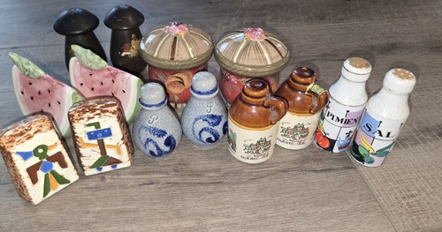 Vintage salt pepper - salt,