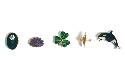 Assorted tie pins studs - pins,