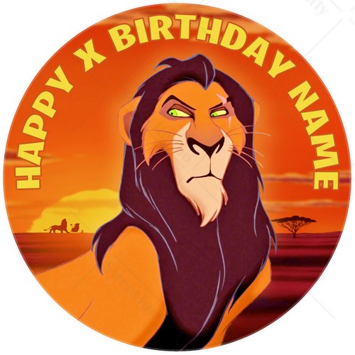 Scar lion king cake - scar,