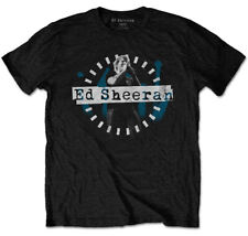 Ed Sheeran Dashed Stage Photo Black T-Shirt  OFFICIAL