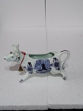 Delft Style Cow Milk Jug Blue