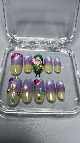 Press nails purple - press,