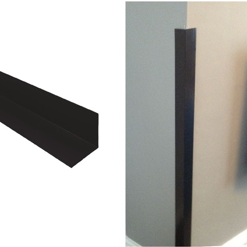 Black corner wall protector - black,