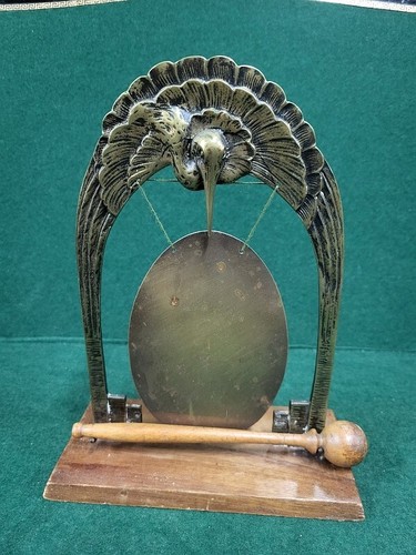 Antique table gong bronze - gong, in