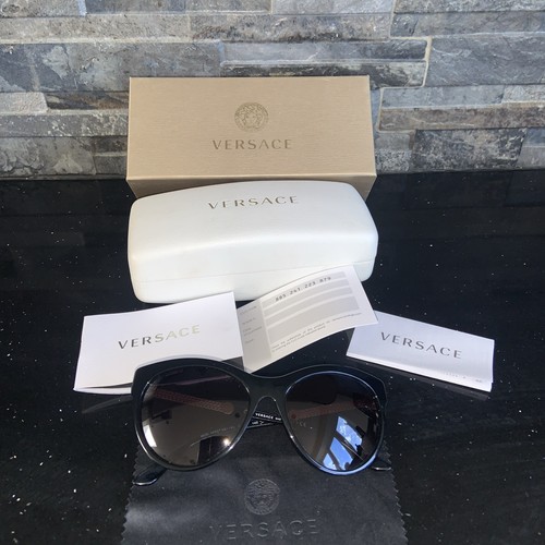 Versace sunglasses black grey - versace,