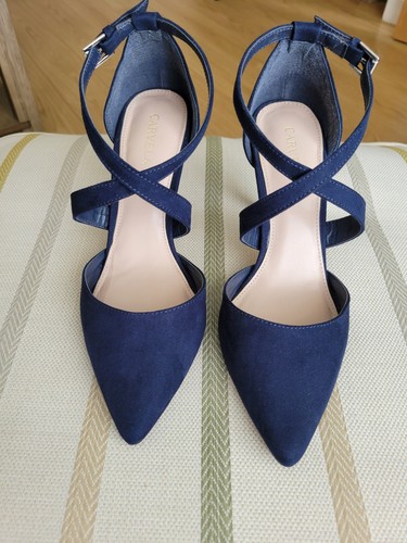 Carvela faux suede navy - faux,
