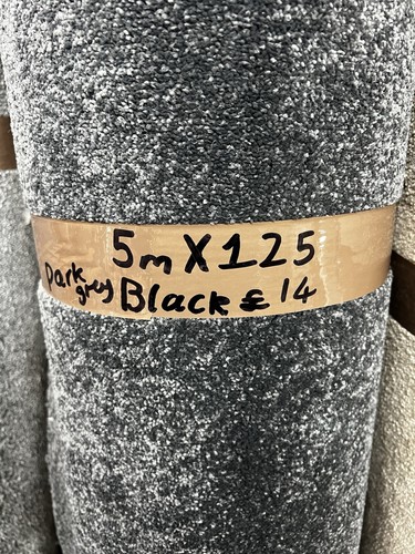 Carpet offcut charcoal - carpet, black