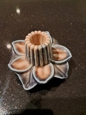 VINTAGE WADE POTTERY WATER LILY CANDLE HOLDER