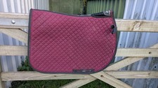 Lemieux Large Burgundy Full Classic Jump Gp Saddlepad Saddle Cloth Horse 