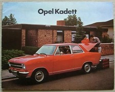 OPEL KADETT Car Sales Brochure 1973 XE 2 DOOR SALOON 4 Door Saloon RALLYE COUPE